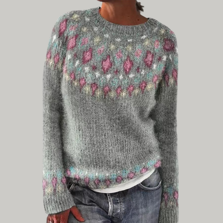 Isabella | Patterned Knit Sweater