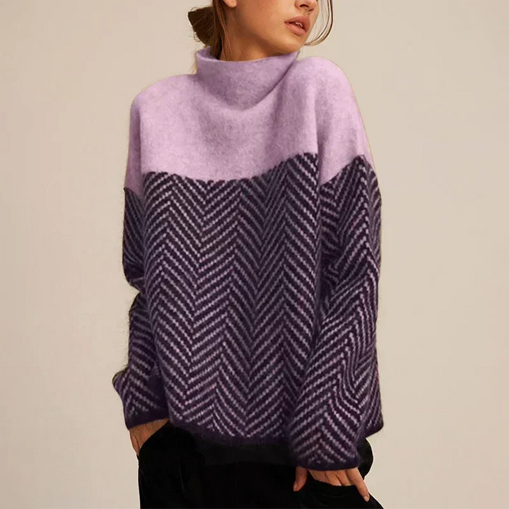 Clelia | Patterned Cable-Knit Sweater