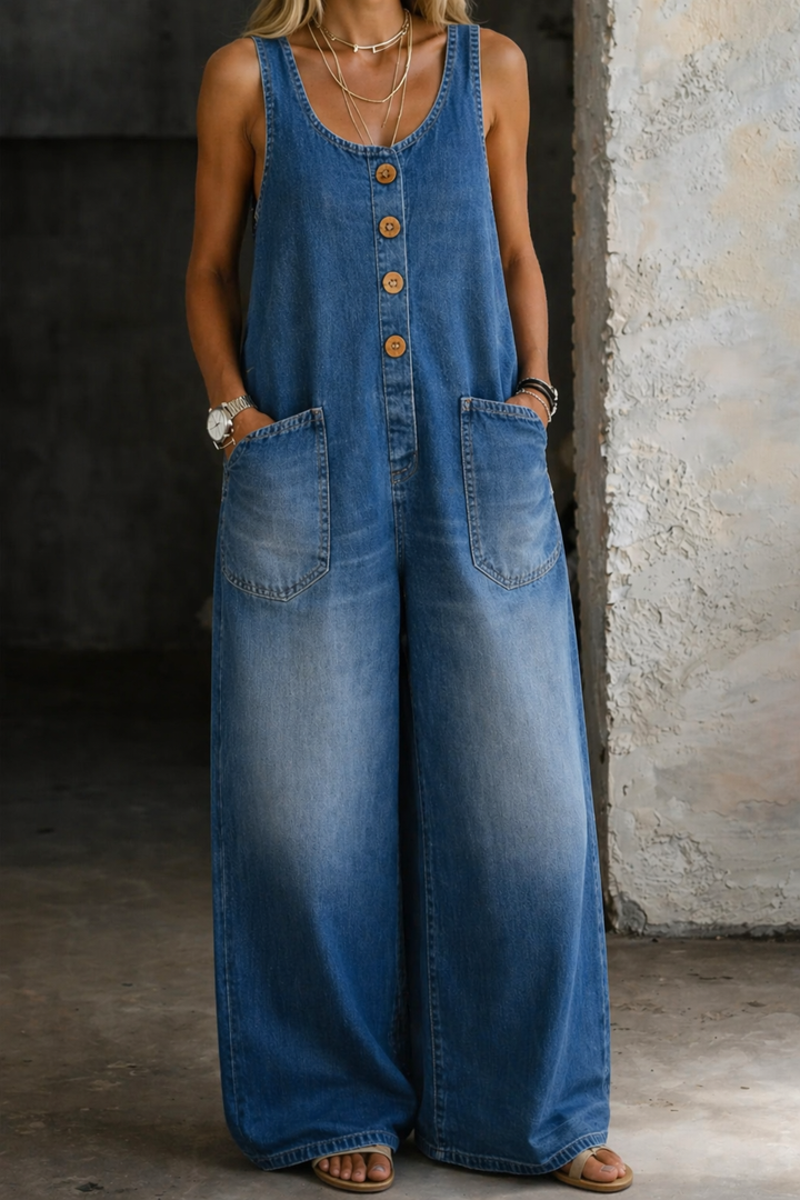Marina | Vintage-Wash Cotton Overalls