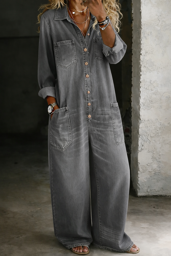 Susanna | Relaxed Denim Jumpsuit