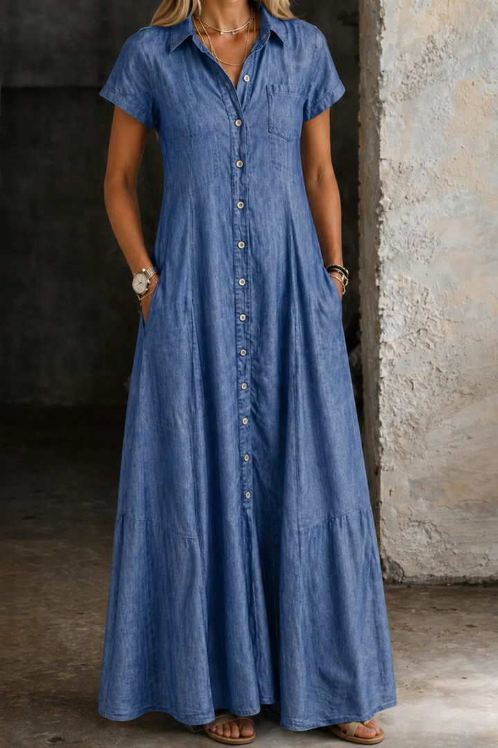 Diletta | Long Denim Dress