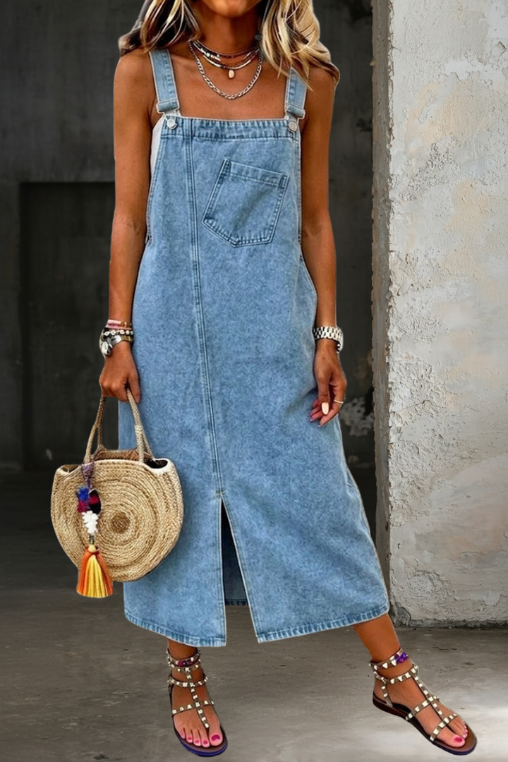 Camilla | Casual Denim Strap Dress