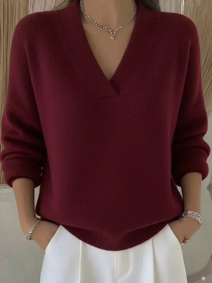 Irene | Relaxed V-Neck Sweater