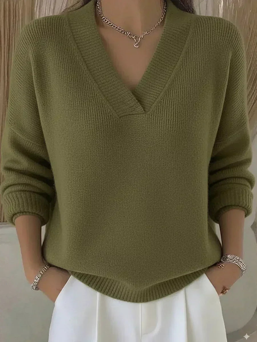 Elisa | Relaxed V-Neck Sweater