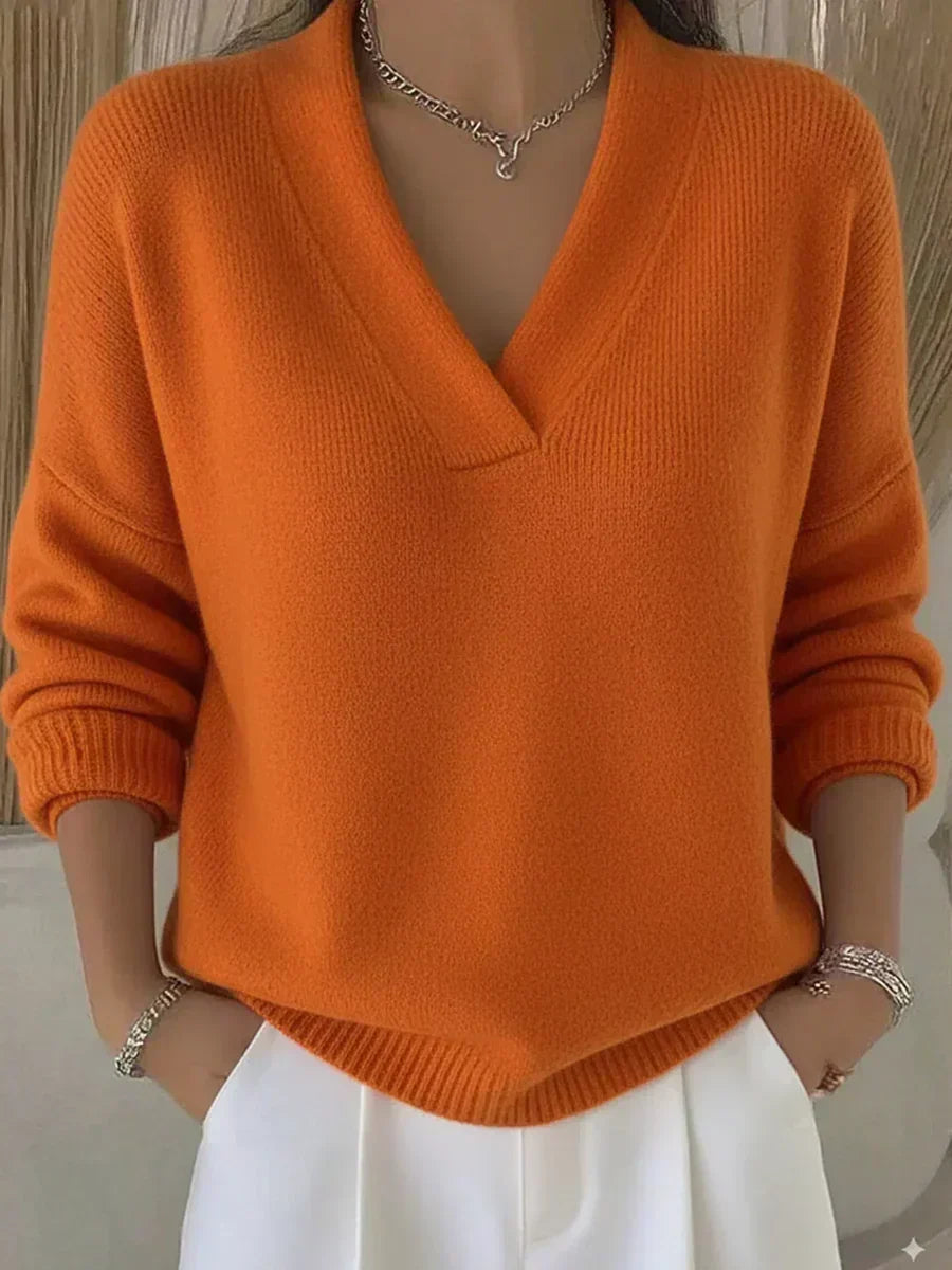 Irene | Relaxed V-Neck Sweater
