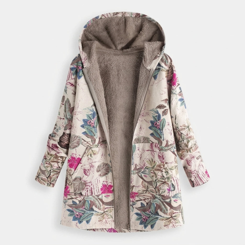 Candida | Pastel Botanical Fleece Jacket