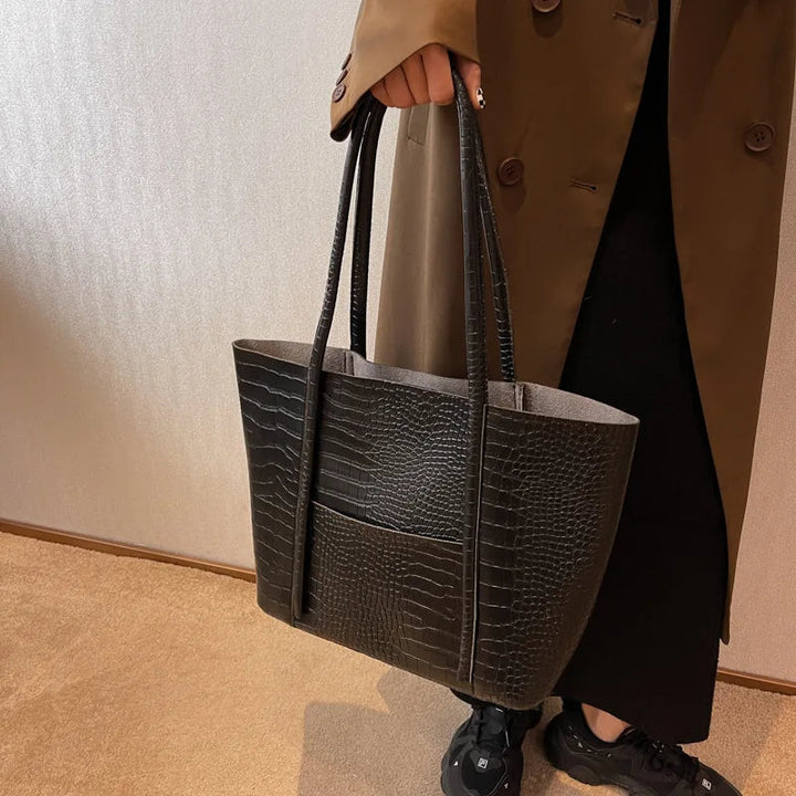 Beatrice | Refined Leather Shoulder Bag