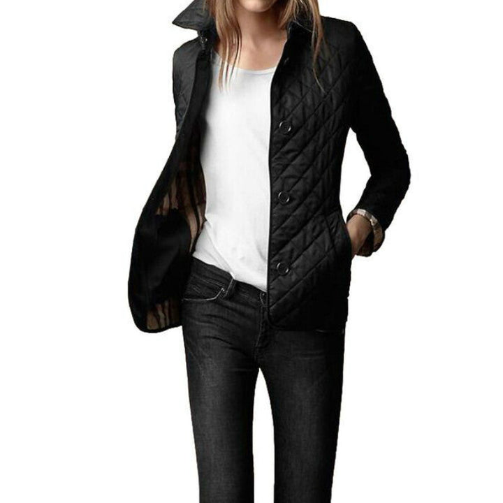 Lidia | Button-Front Quilted Jacket