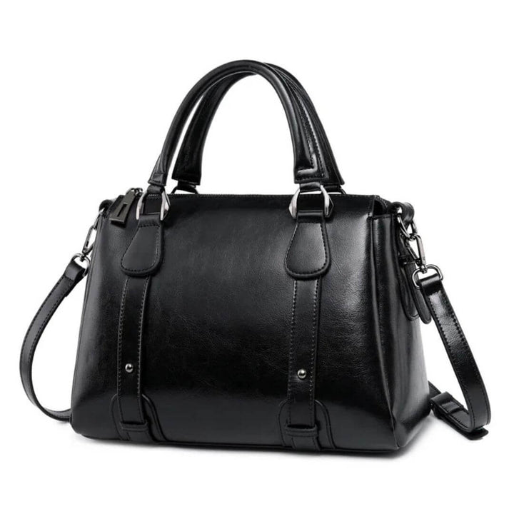 Dafne | Polished Leather Shoulder Bag