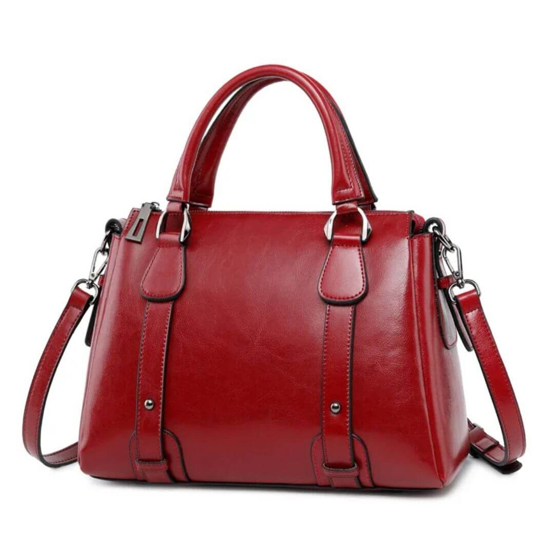 Dafne | Polished Leather Shoulder Bag