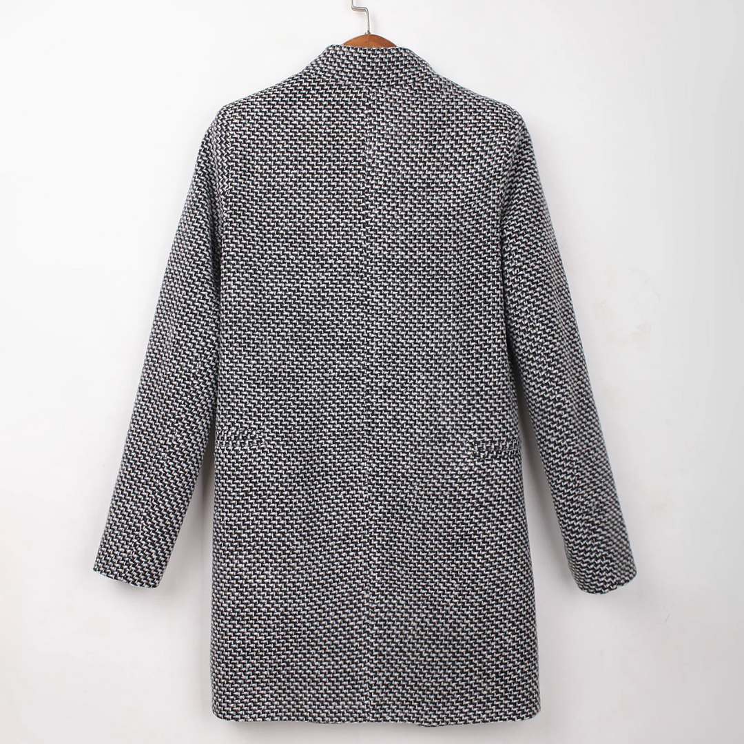 Palmira | Black and White Bouclé Coat