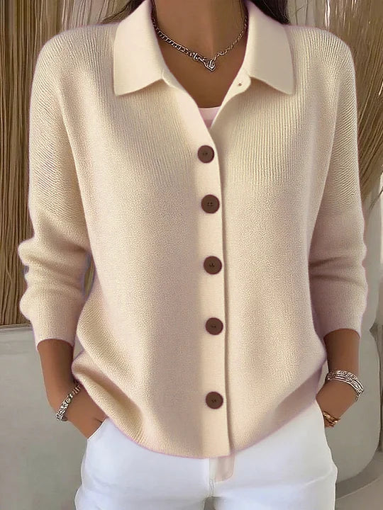 Patrizia | Button-Front Collared Cardigan