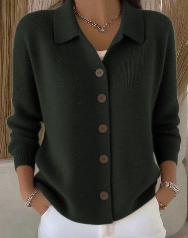 Patrizia | Button-Front Collared Cardigan