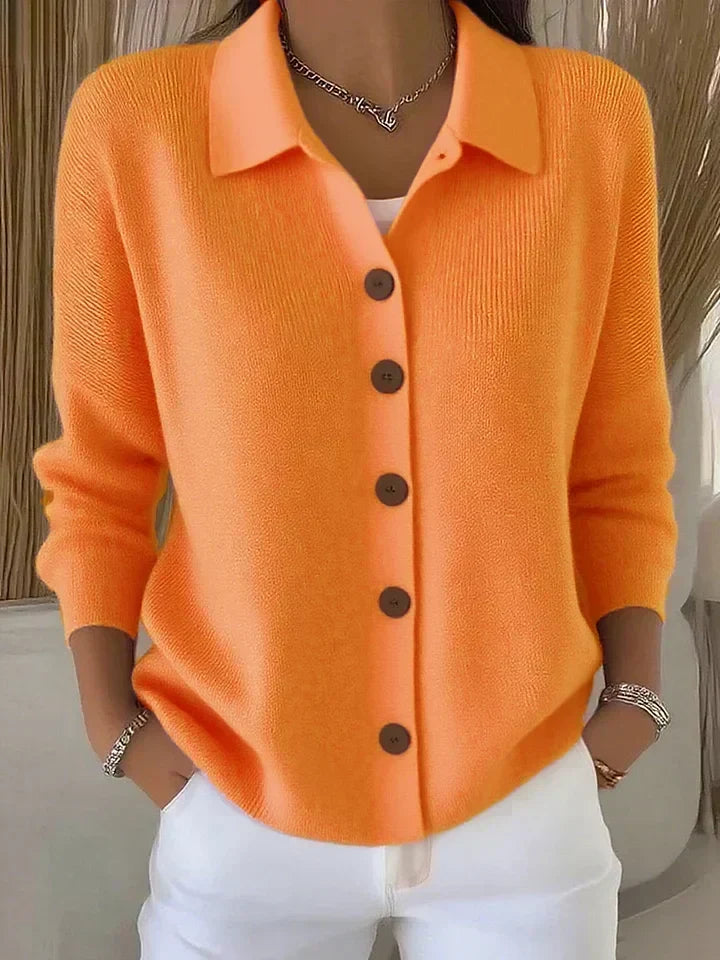 Patrizia | Button-Front Collared Cardigan