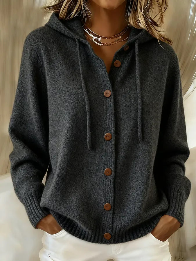 Nicoletta | Button Cardigan Hoodie
