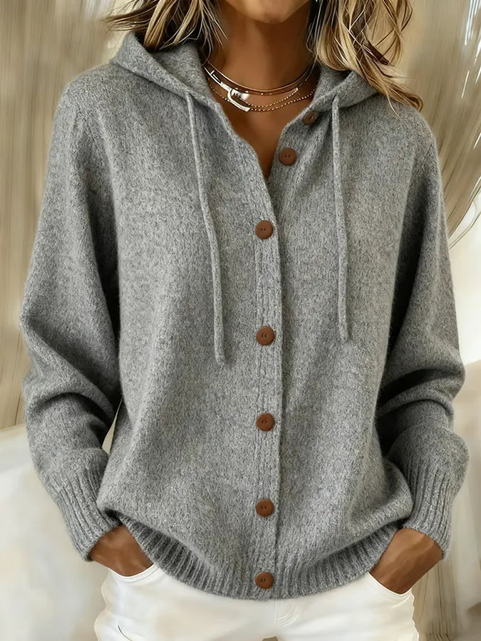 Nicoletta | Button Cardigan Hoodie