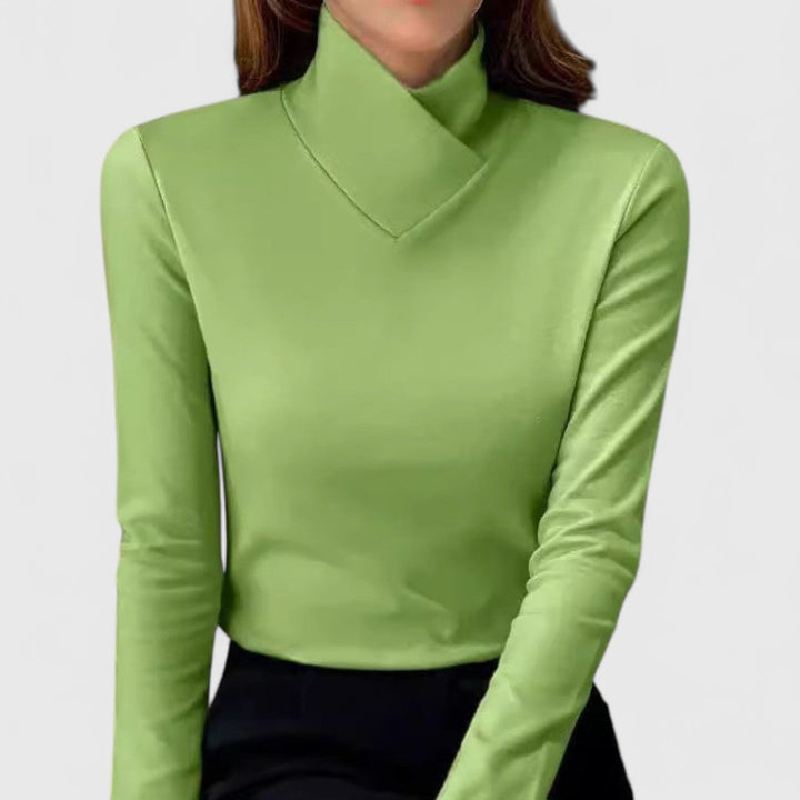 Luna | Elegant Mock-Neck Sweater