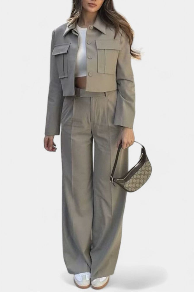 Cinzia Chic Minimalist Casual Set