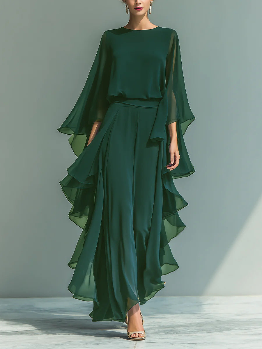 Dorotea | Elegant Flowing Evening Jumpsuit