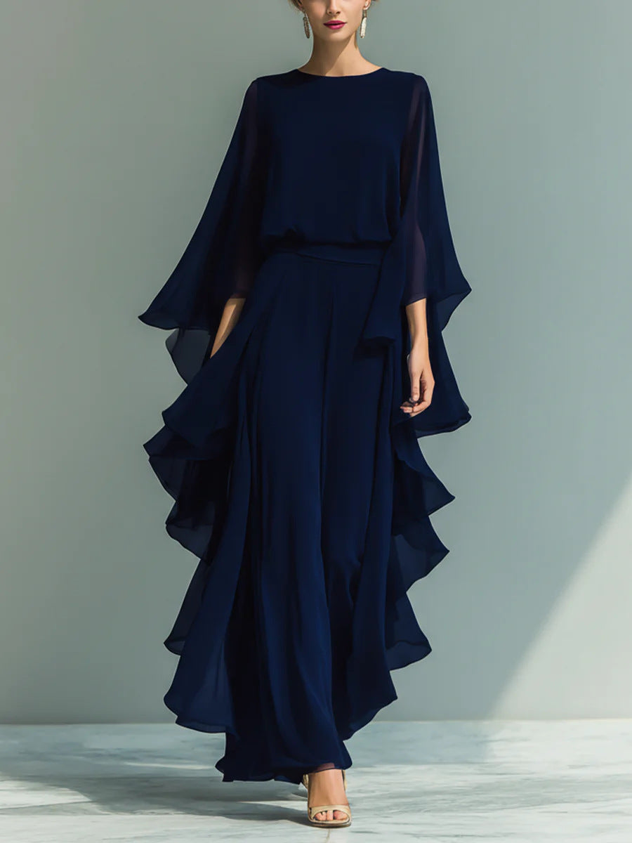 Dorotea | Elegant Flowing Evening Jumpsuit