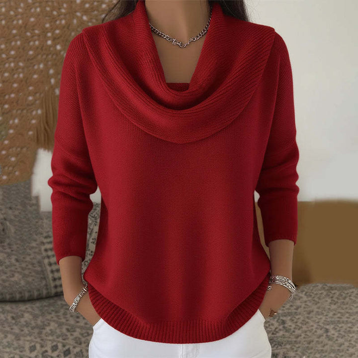 Fiammetta | Draped Cowl Neck Sweater