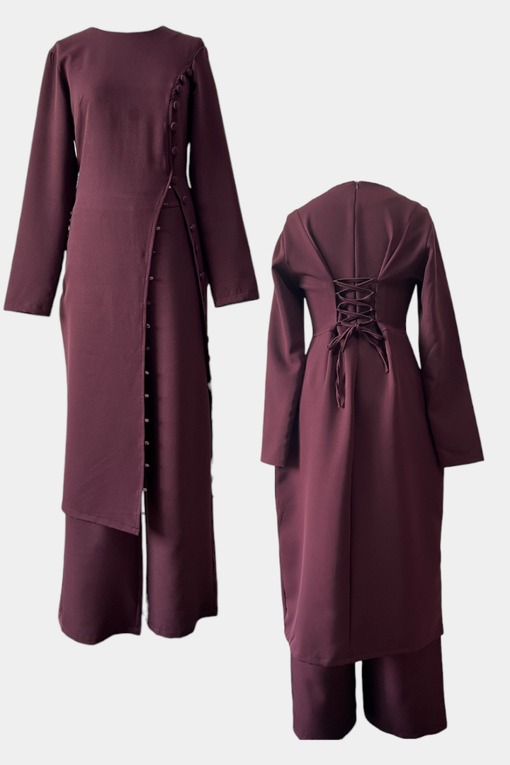 Rosanna Lightweight Button-Up Casual Set