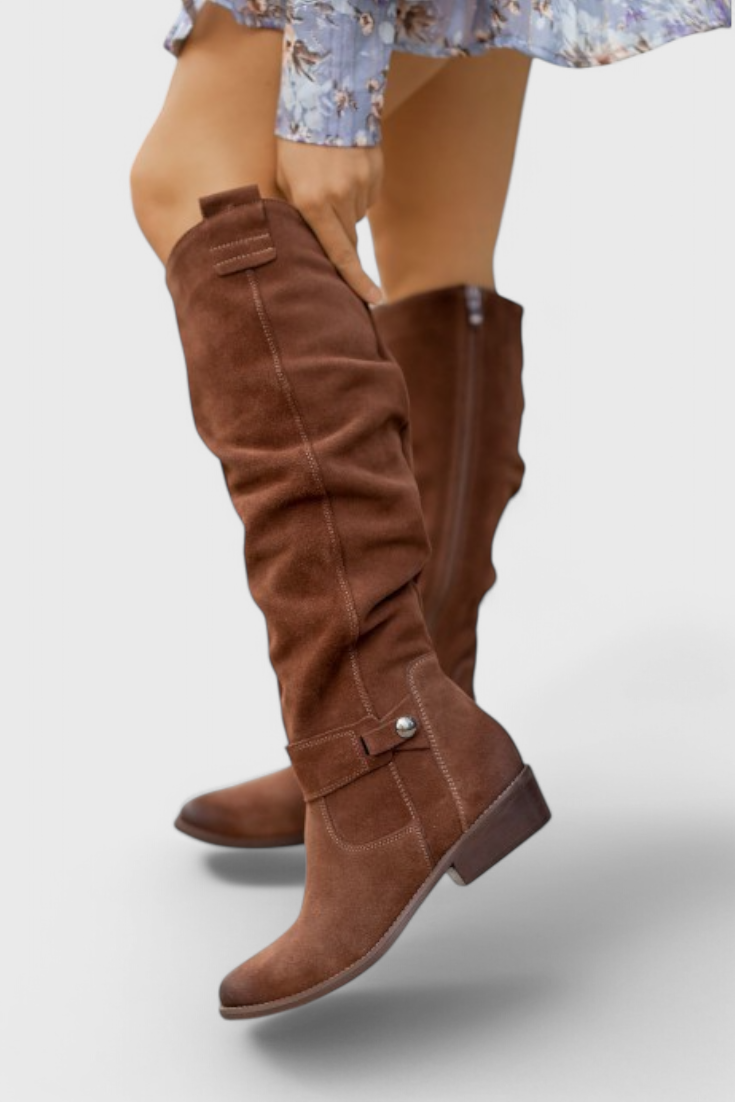 Lea Retro High Boots with Elegant Vintage Silhouette