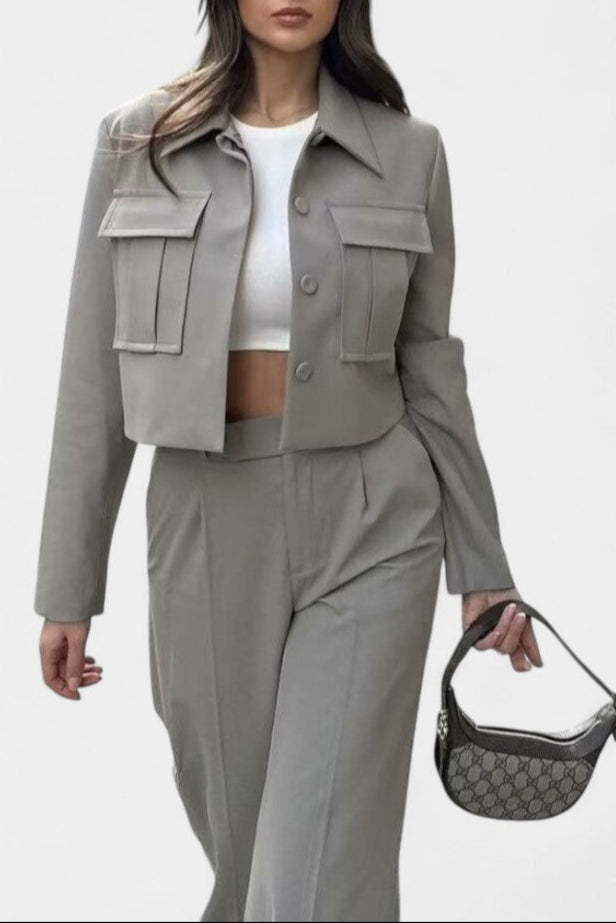 Cinzia Chic Minimalist Casual Set