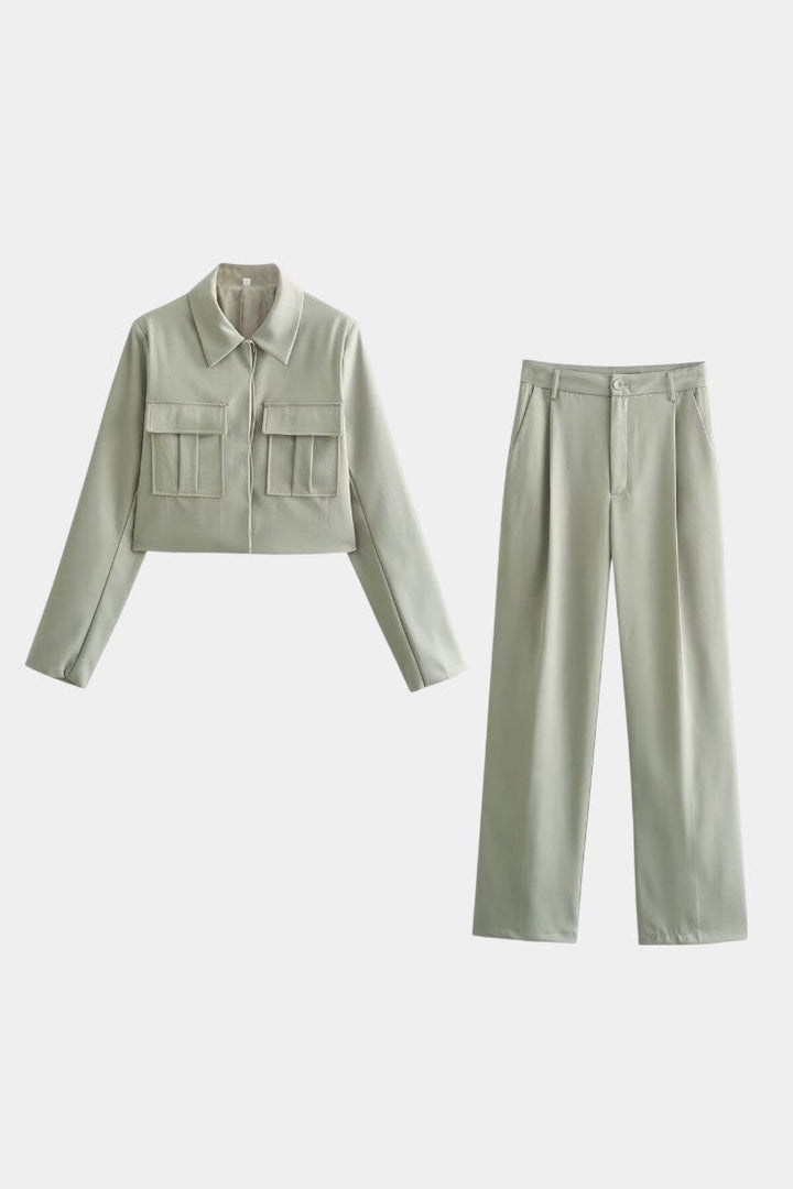 Cinzia Chic Minimalist Casual Set