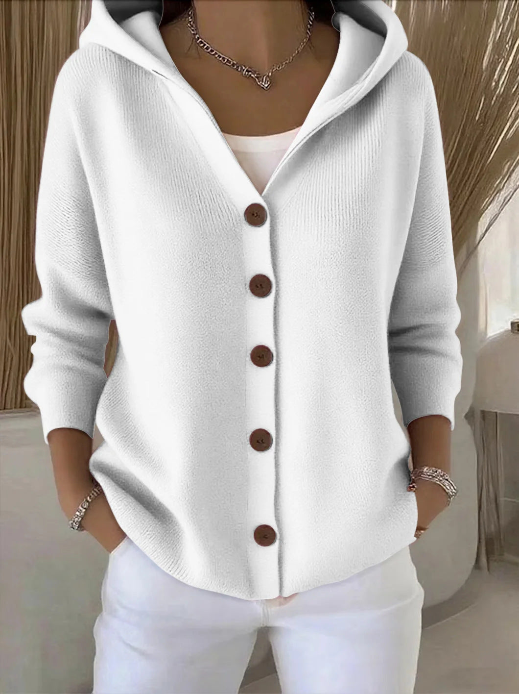 Eugenia | Hooded Knit Cardigan