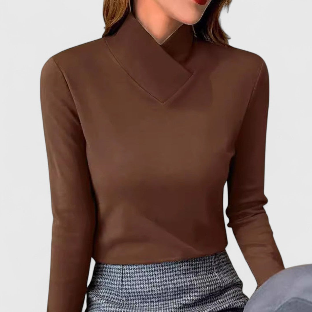Luna | Elegant Mock-Neck Sweater