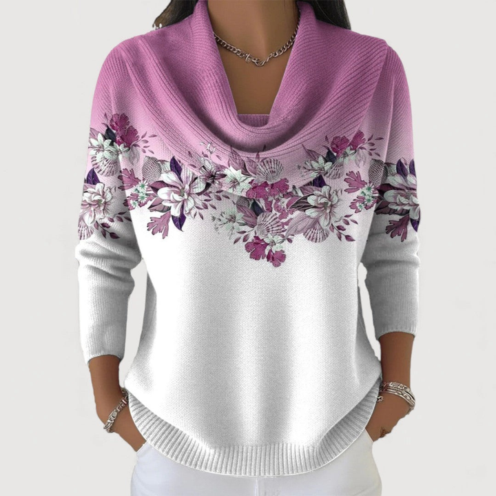 Flora | Soft-Neck Floral Top