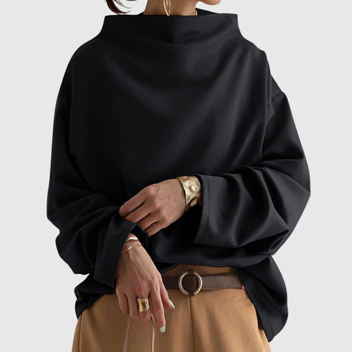 Livia | Casual Mock-Neck Top