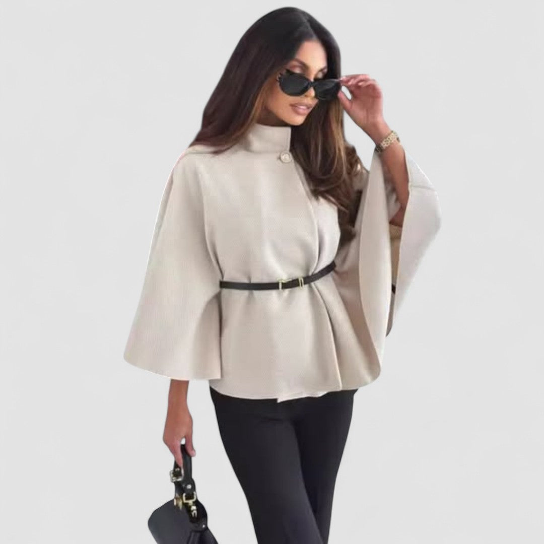Pierina | Belted Cape Coat