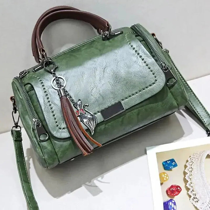 Immacolata | Textured Leather Handbag