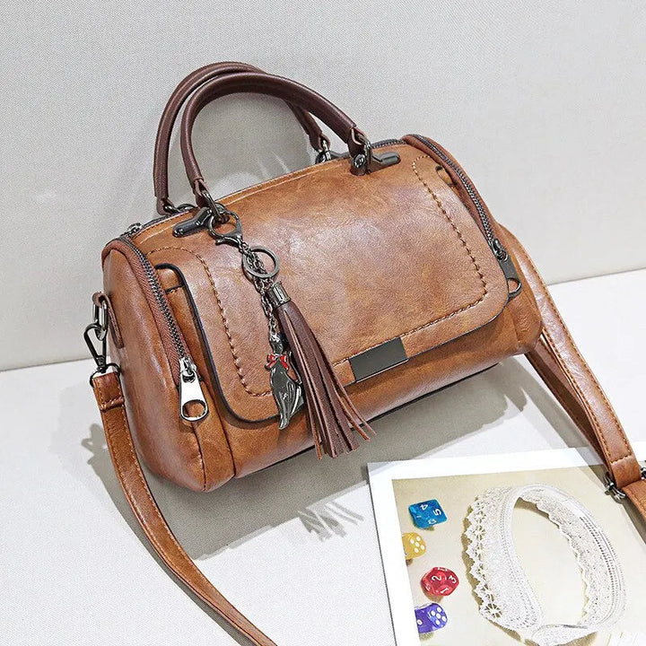 Immacolata | Textured Leather Handbag