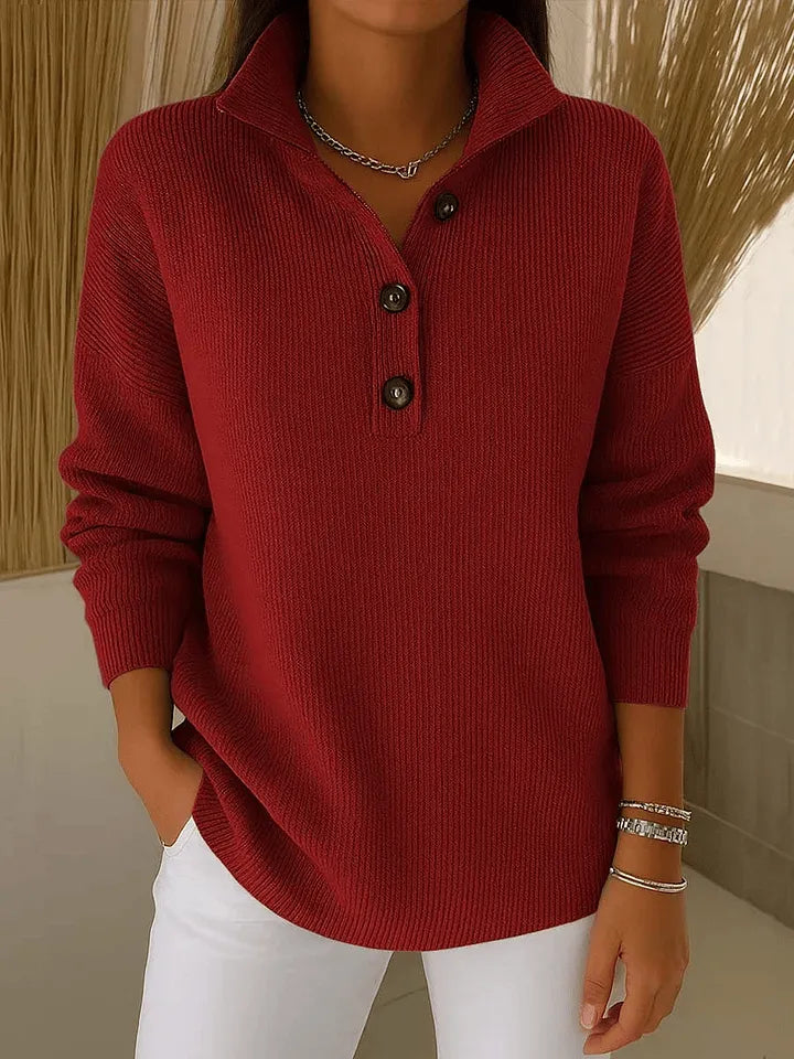 Fiorenza | V-Neck Polo Sweater