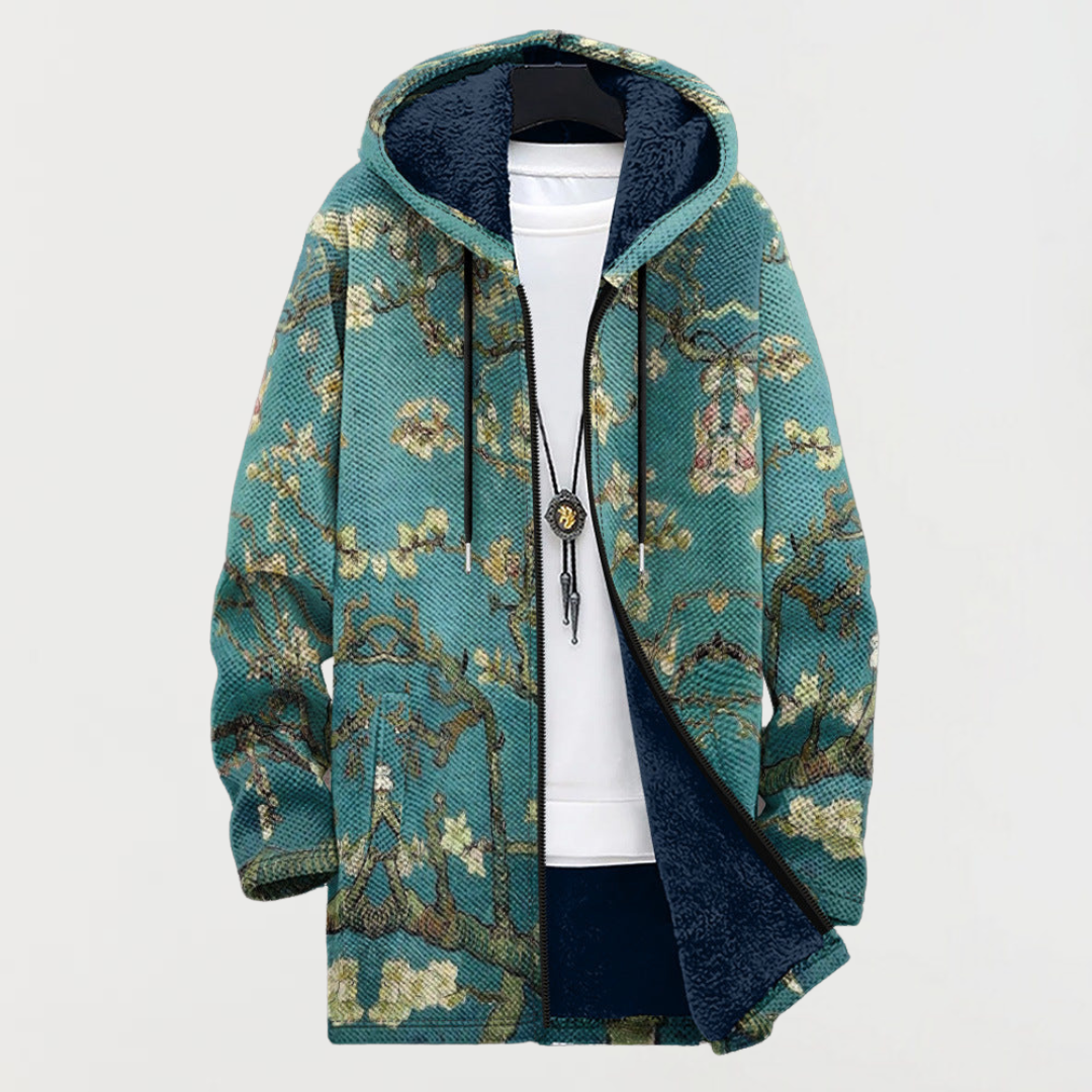 Diletta | Floral-Branch Hooded Cardigan