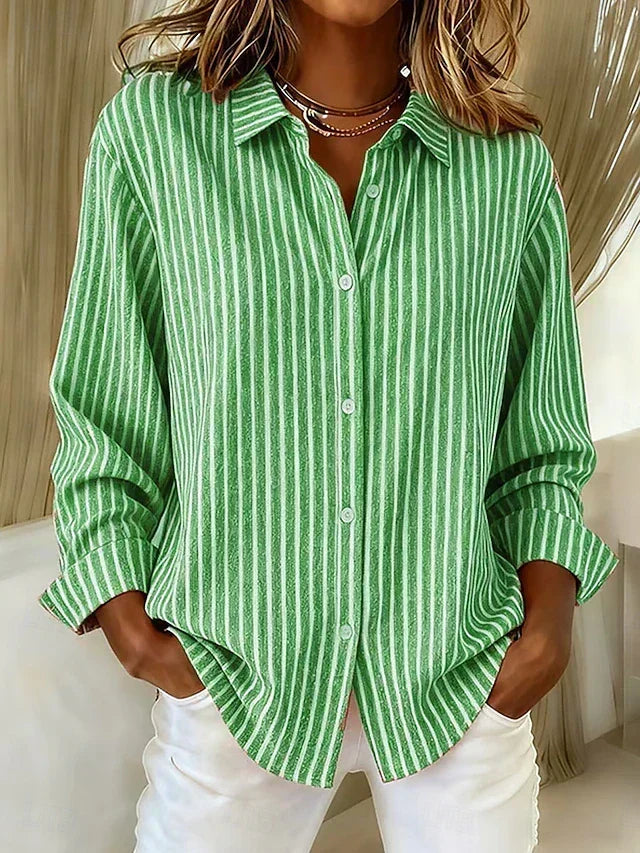 Miranda | Striped Button-Front Shirt