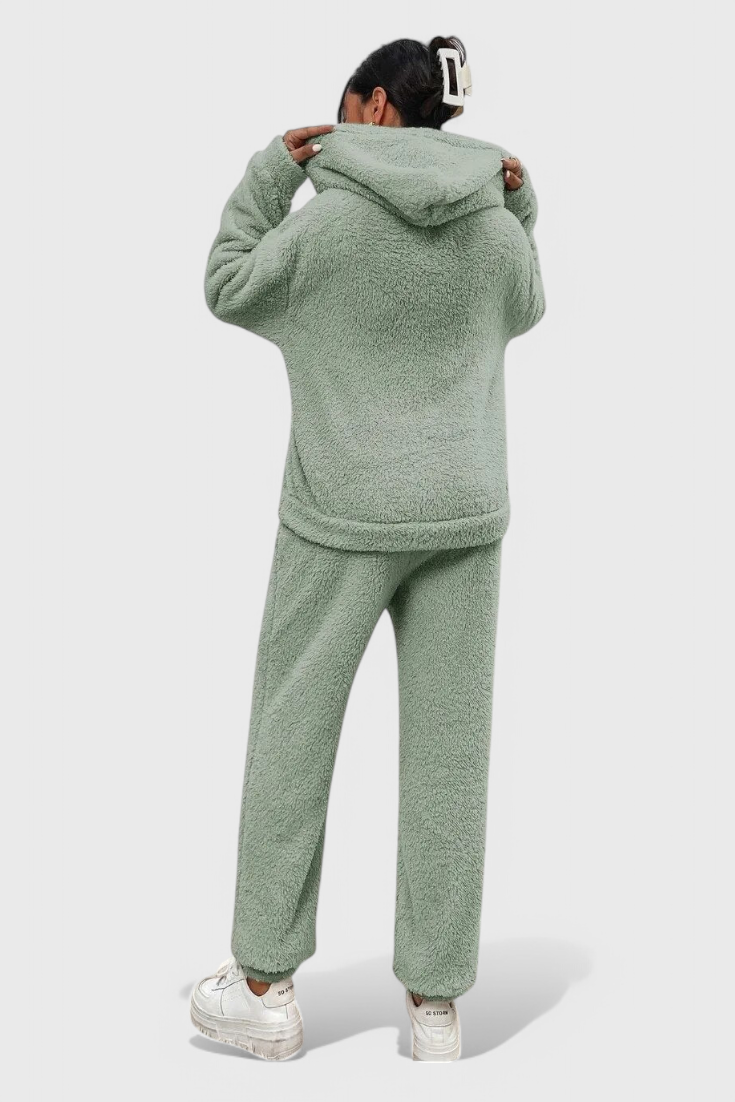 Cozy Diana Two-Piece Set in Luxurious Teddy Fabric
