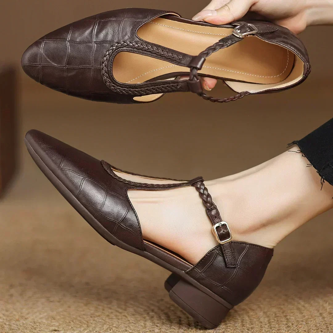 Virginia | Leather Mary Janes