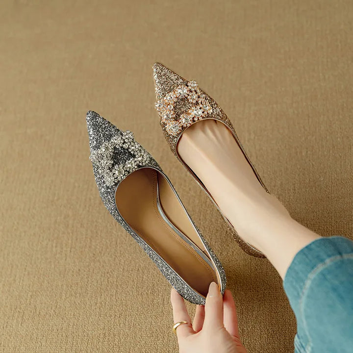 Delfina | Glitter Pumps