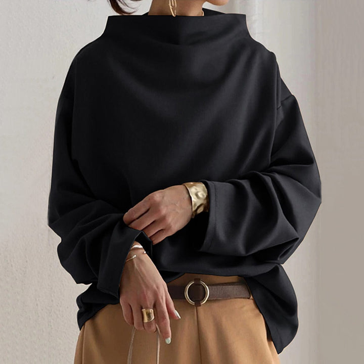 Allegra | Oversized Mock-Neck Top