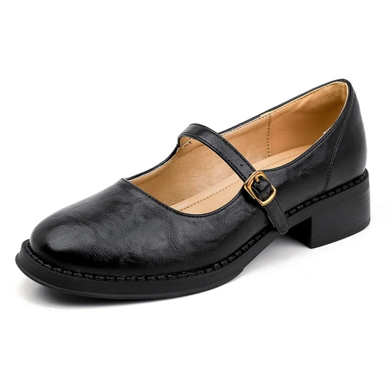 Milena | Classic Leather Mary Janes
