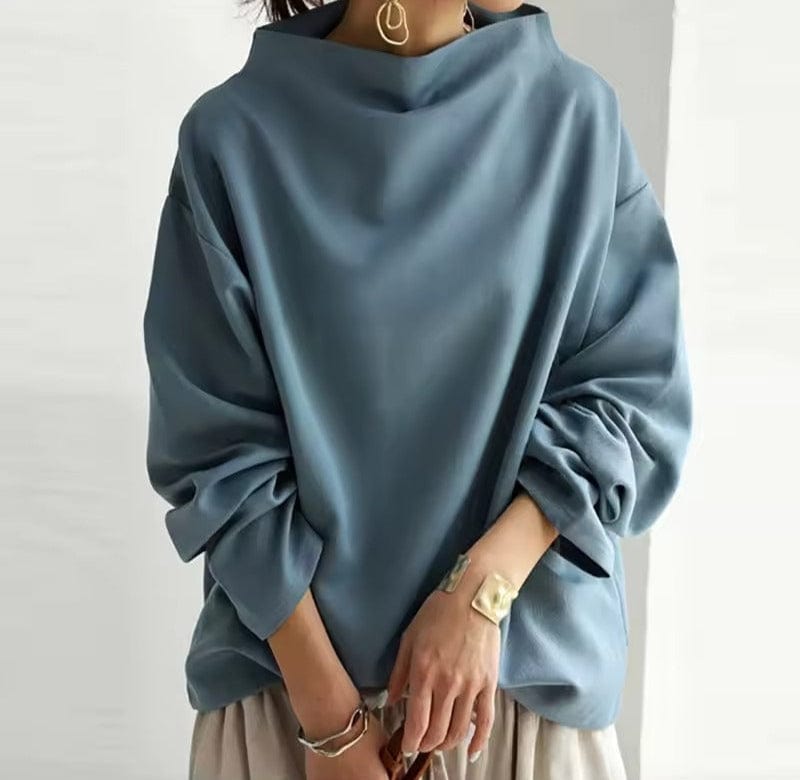 Allegra | Oversized Mock-Neck Top