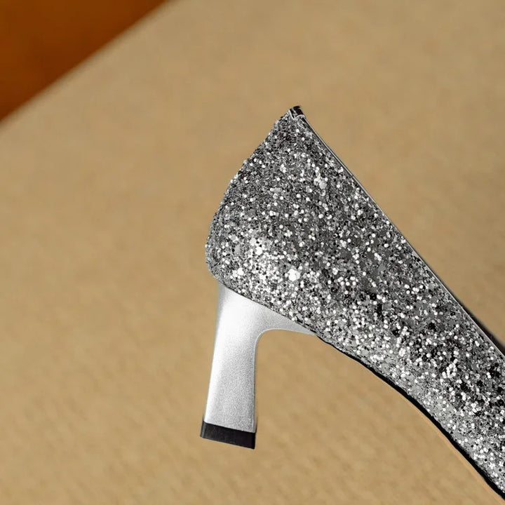 Delfina | Glitter Pumps