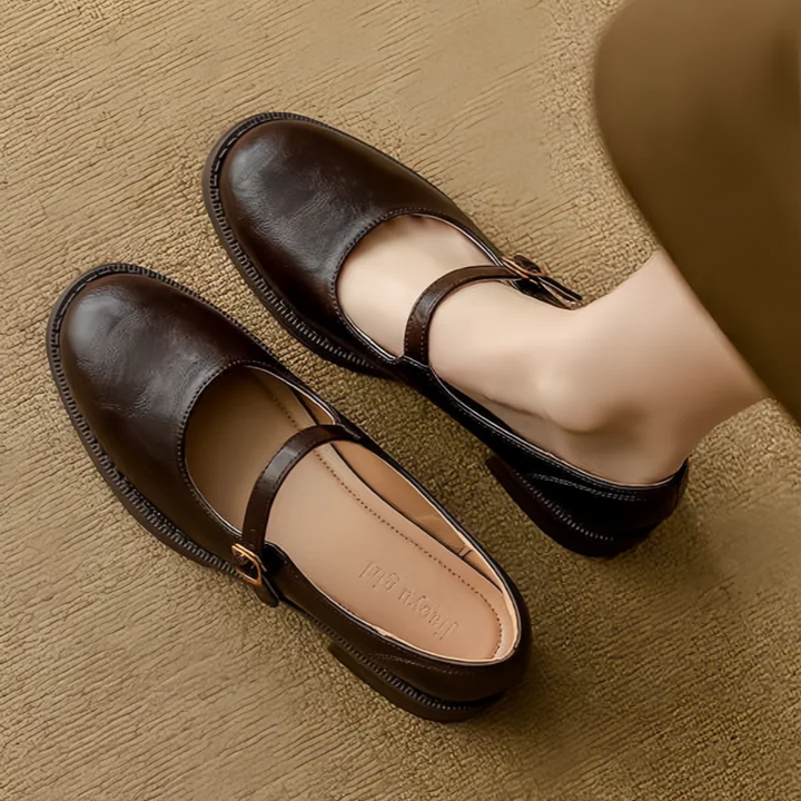 Milena | Classic Leather Mary Janes