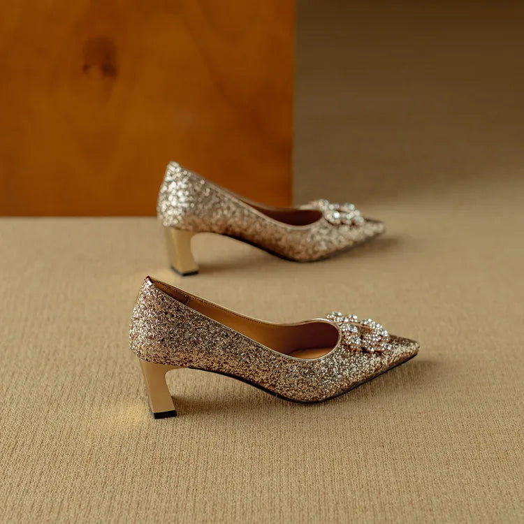 Delfina | Glitter Pumps