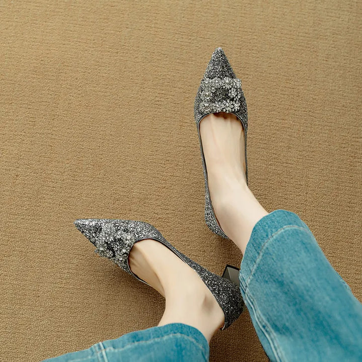 Delfina | Glitter Pumps