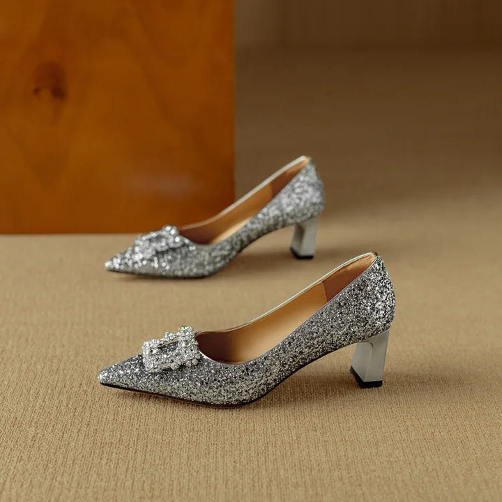 Delfina | Glitter Pumps